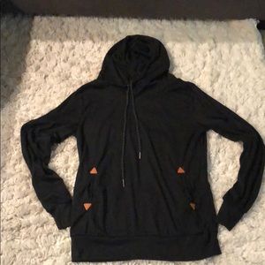 Never work black soft hoodie